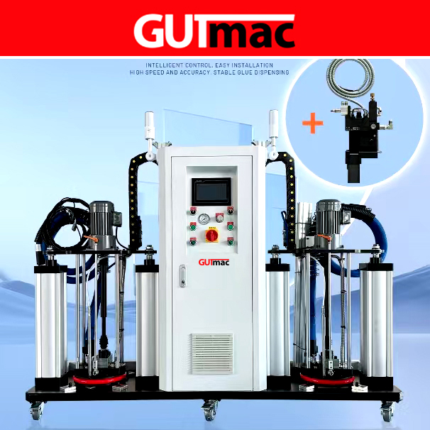 Máy keo PUR xuất khẩu cao cấp GUTMAC loại 2 cóng keo PUR5-SW